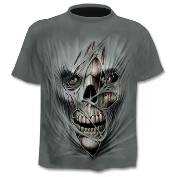 

Skull T shirt Skeleton T-shirt gun Tshirt Gothic shirts Punk Tee vintage t shirts 3d t-shirt anime male styles dropshipping