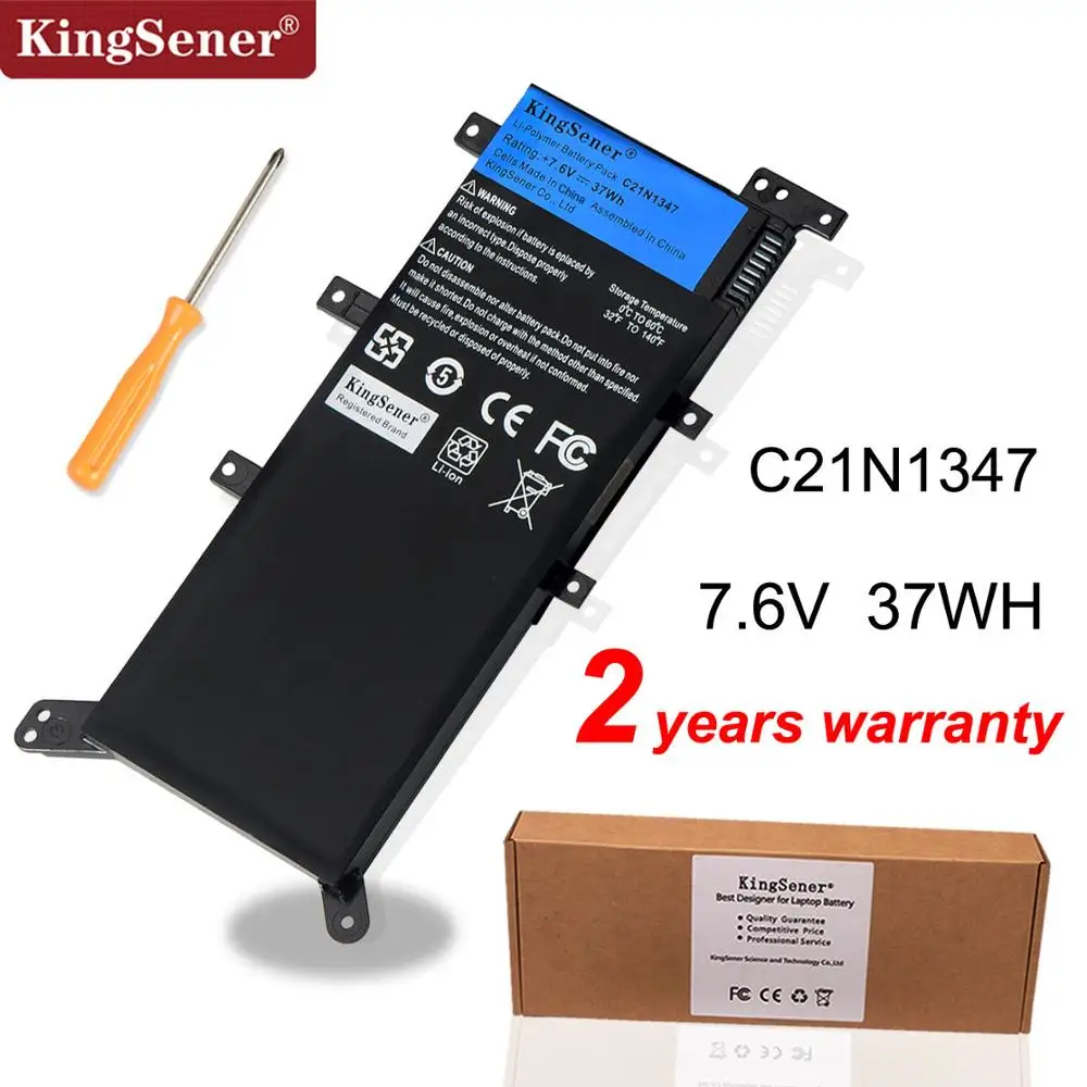 Аккумулятор KingSener для ноутбуков ASUS C21N1347 7 5 В 37 Вт/ч моделей X554L X555 X555L X555LA X555LD X555LN