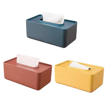 

Nordic Style Plastic Tissue Box Paper Towel Tissue Case Holder Multifunctional Home Table Decor Organizer Household Supplies