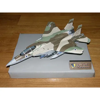 

F15 Israel Painting Eagle Fighter 3D Paper Model 1:100 Aircraft Model Manual DIY Diecast Scale Airpane Model Military Collection