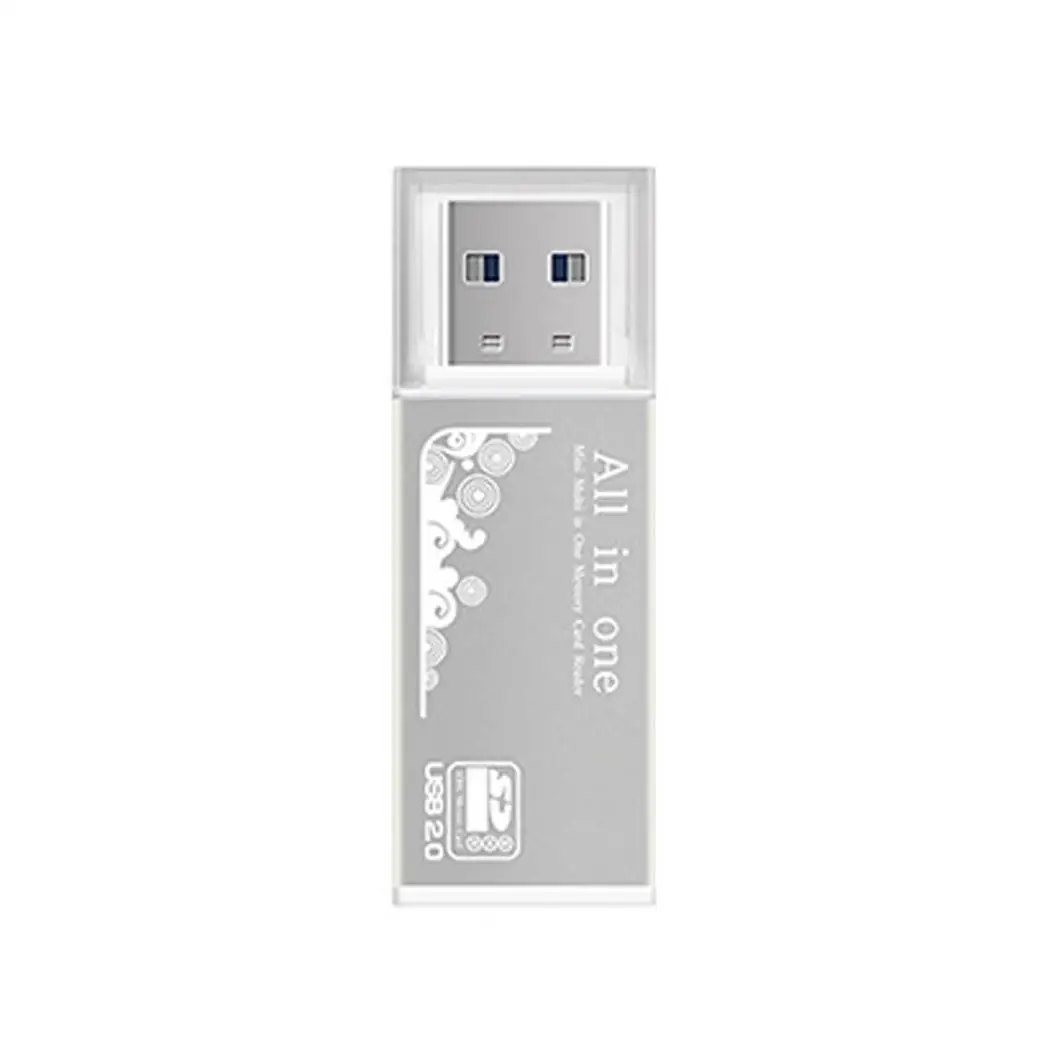 Портативный Легкий USB 2,0 высокоскоростной Windows XP/Vista/Win 7 кард-ридер для смартфонов SD, TF компьютер