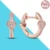 925 Silver Charm Double Hoop Earrings Fit Original Brand Charms Diy Fine Jewelry Women Gift For Fine Earring Making 30