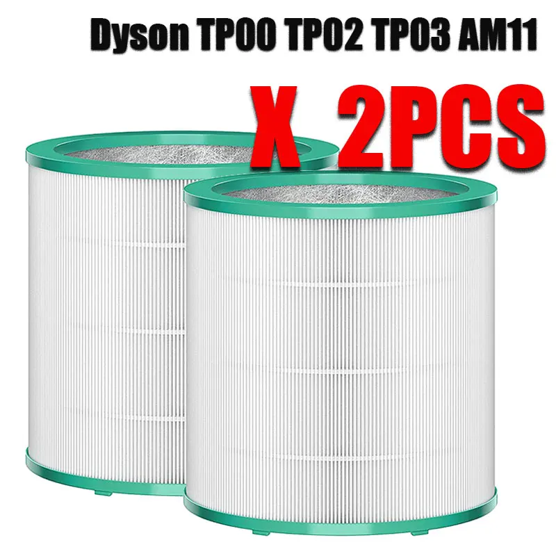 Воздушный hepa-фильтр для пылесоса для Dyson TP00 TP02 TP03 AM11 чистый свежий очиститель воздуха очиститель Частей Замена Hepa Фильтры - Цвет: 2pcs