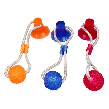 Puppies Gear Chewing Rubber with Suction Dog Toy