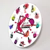 Nail Art Studio Decorative Wall Clock Silent Quartz Clock Haning Wall Watch Beauty Salon Decoration Nail Technician Gift Idea 2