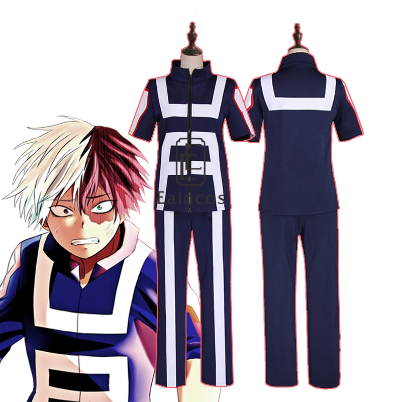 HQ аниме My Hero academic Bakugou Katsuki /Iida Tenya/Todoroki Shoto спортивный костюм для косплея