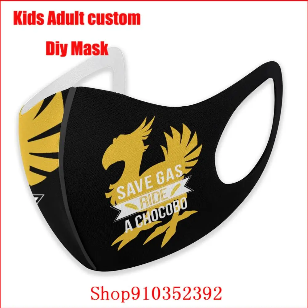 Ездить Chocobo mascarillas con filtro estampadas моющаяся многоразовая маска на лицо детская игра