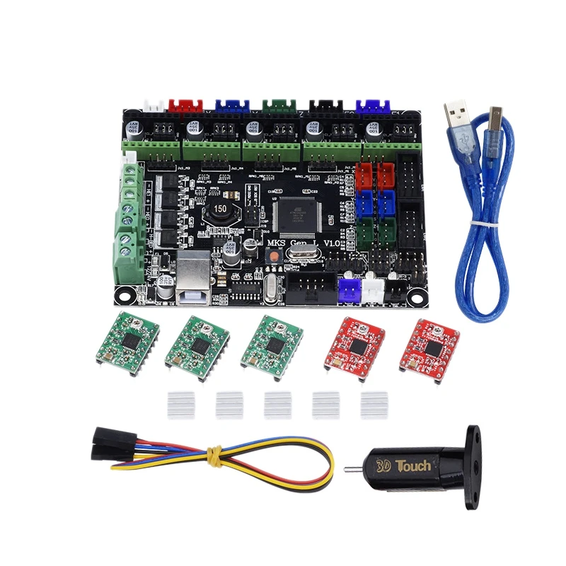3D Printer Kit MKS GEN L Integrated Mainboard A4988 Driver+3D Contact BLContact Sensor for TEVO Tarantula Tornado DIY | Компьютеры и