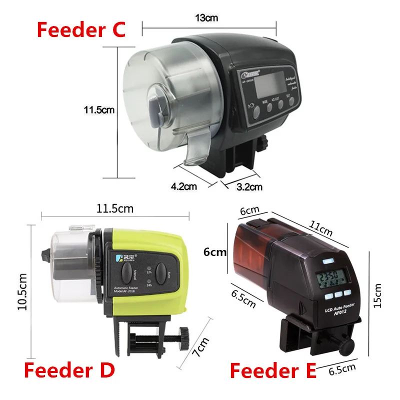 Аквариумная автоматическая кормушка для аквариума, автоматические кормушки с таймером, регулируемый диспенсер, ЖК-дисплей, Betta, черепаха, кормление домашних животных