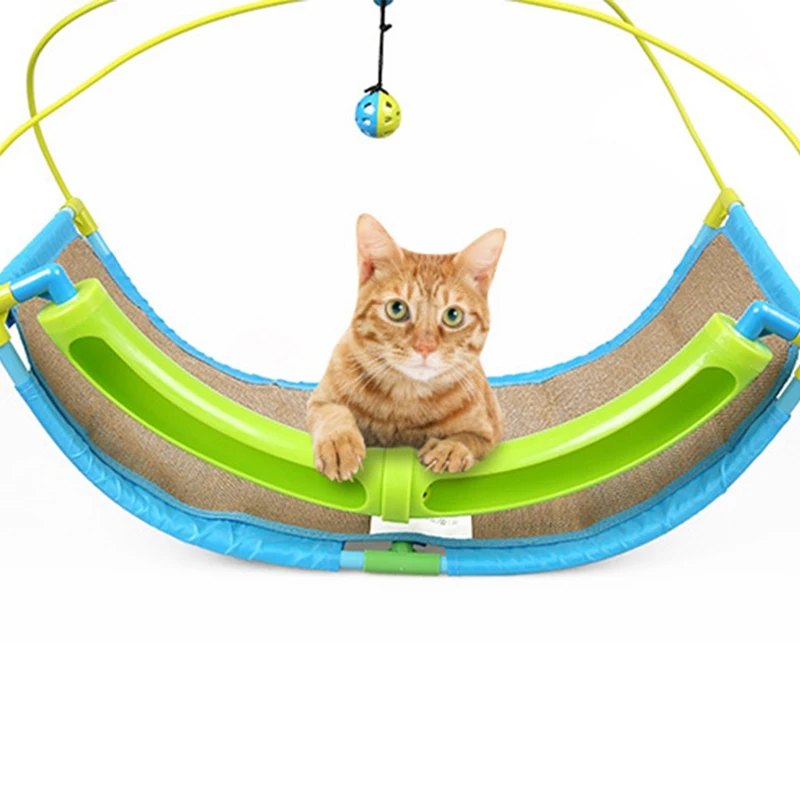 Кот гамак для игрушек кошка скретч доска Многофункциональный котенок Колыбель забавный кот качели игровая площадка с мячом игрушки