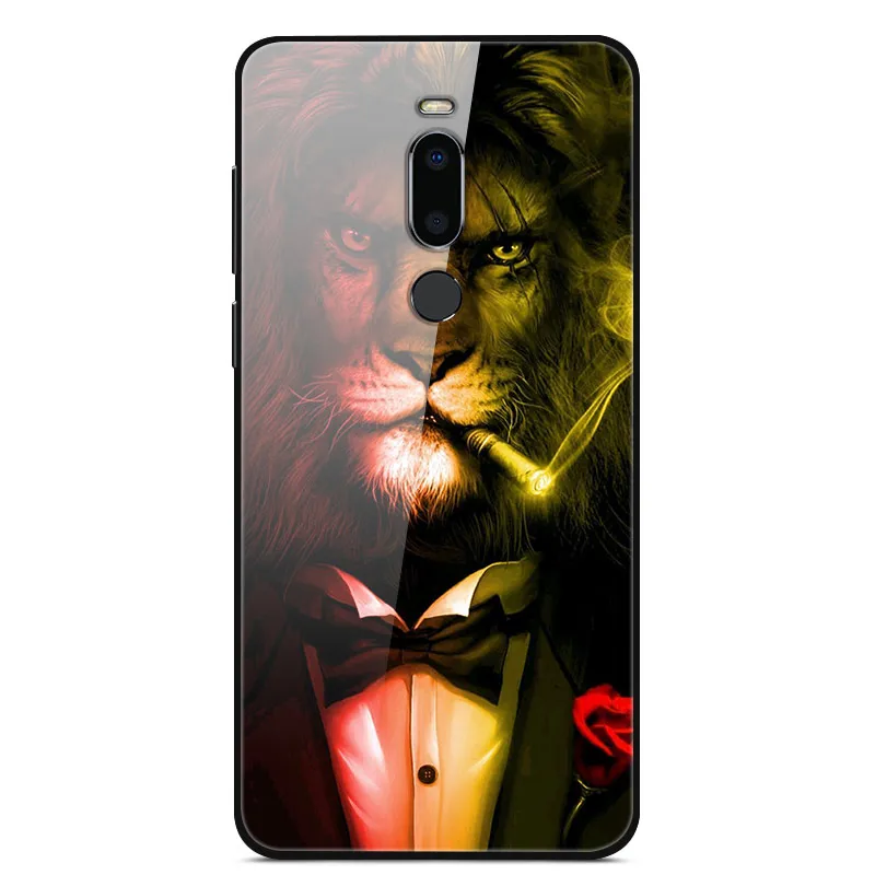 28 Для Miezu M8 чехол 5,7 ''модный роскошный стеклянный Жесткий Чехол для задней панели телефона чехол s для Meizu M8 чехол силиконовый бампер Coque для MeizuM8 M 8 - Цвет: 28