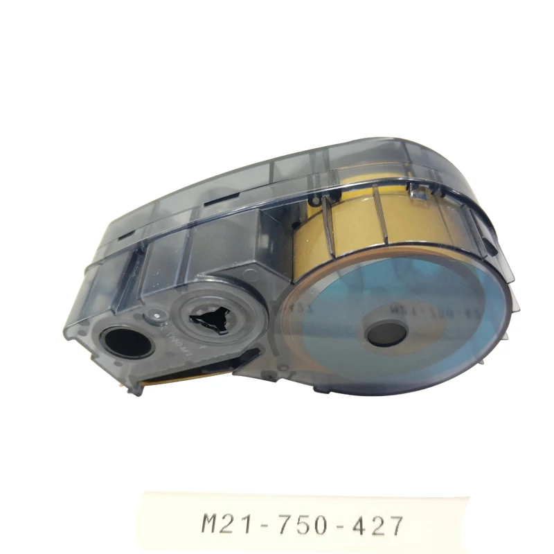 Совместимость для M21-750-427 этикеток лента черный на белом полупрозрачном виниле Совместимость для Brady BMP21 Plus ID Pal и LABPAL этикетки