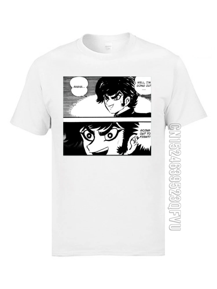 Футболки Devilman с рисунком манги для молодых людей топы и футболки из 100% хлопка