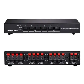 

Professional six-way stereo speaker amplifier comparator bidirectional selection switch switcher speaker