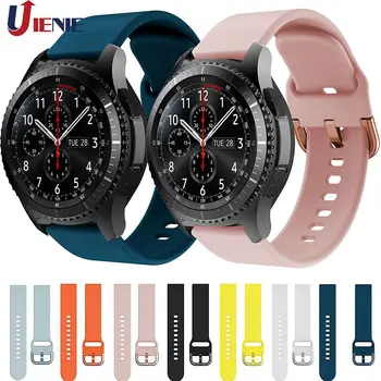 

Silicone Watchband Strap for Samsung Galaxy Watch 46mm /Gear S3 Frontier Smart Bracelet Sport Wristband for Gear S2 Classic