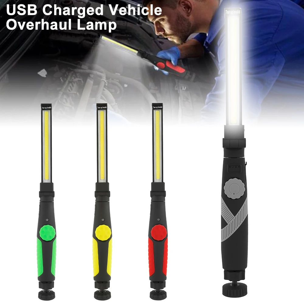 

USB LED Inspection Lights Auto Repair Light Strong Magnetic Hook Up Working Lamp Bright Guide Light Tool Light Fall Resistance