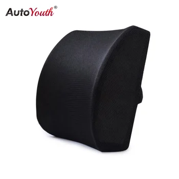 

Memory Foam Lumbar Support Back Cushion Black With 3D Mesh Cover Balanced Firmness Designed For Office Chair Car Seat Recliner