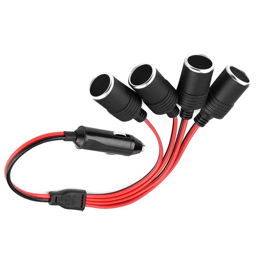 

Cigarette Lighter Splitter High Power 4 Way Car Charger Cigarette Lighter Plug Socket Splitter Adapter Dropshipping