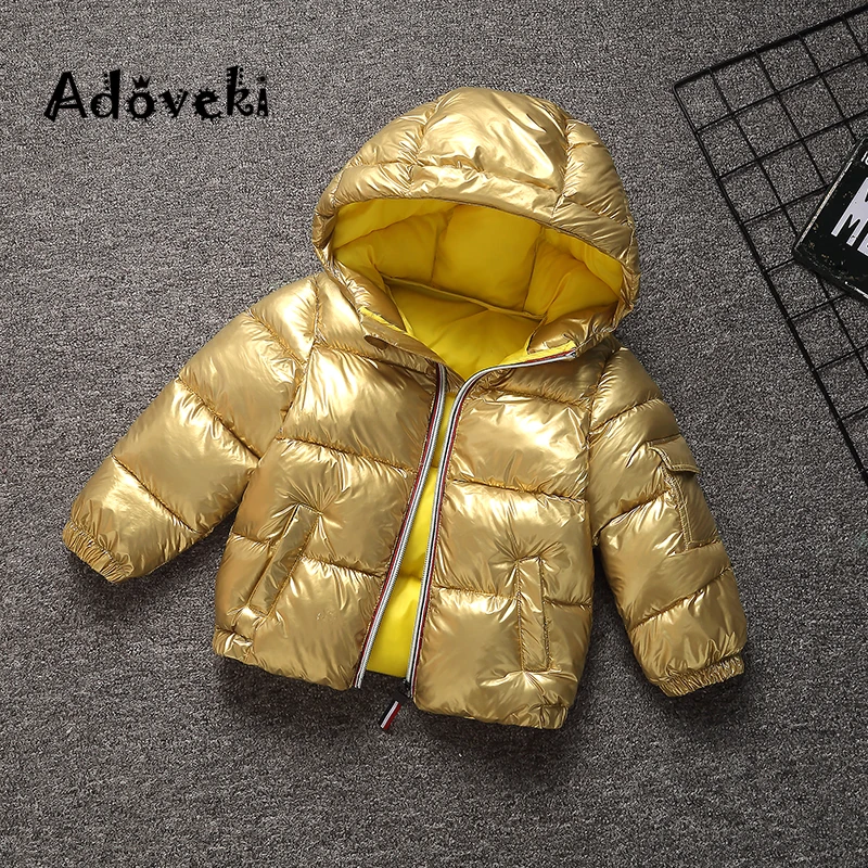 Новинка 2019 пуховик Adoveki из хлопка для девочек и мальчиков теплое зимнее пальто