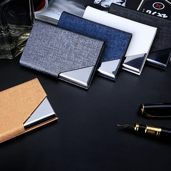 

Business Stainless Steel Card Holders & Note ID Credit Card Holder Storage