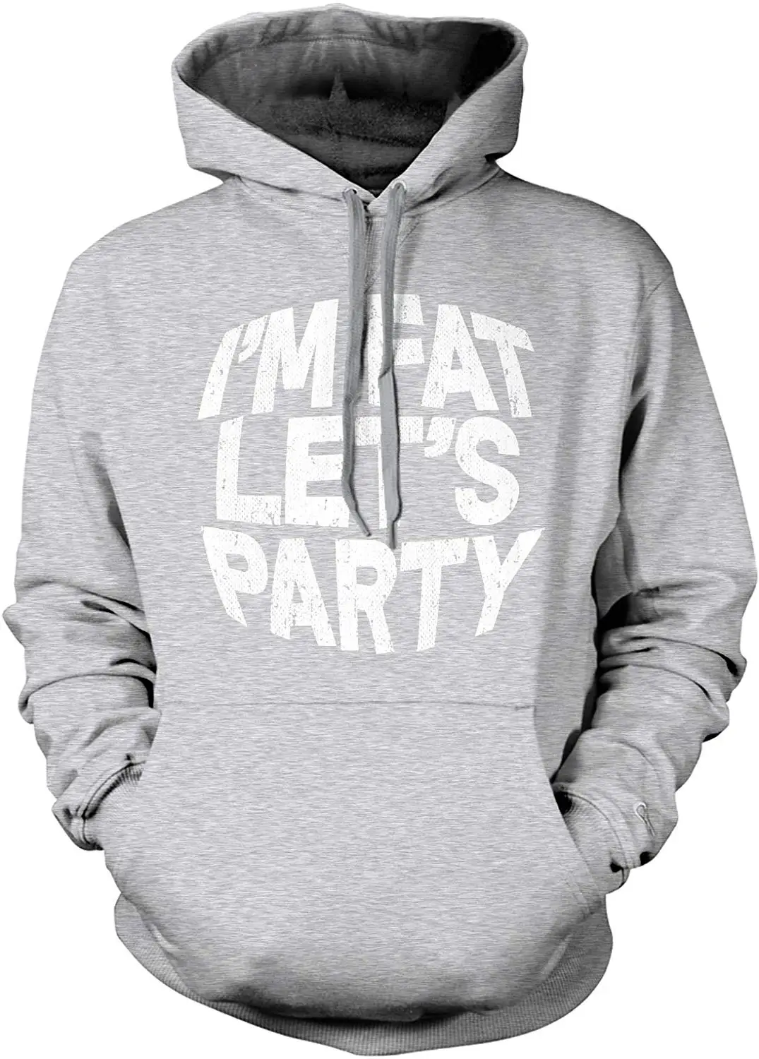 Amdesco Men's I'm Fat Let's Party Hooded Sweatshirt |