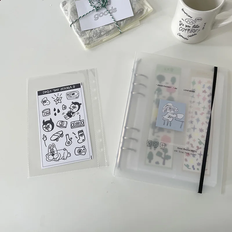 SKYSONIC A5 Binder Storage Collect Book Korea Idol Photo Organizer Journal Diary Agenda Planner Bullet Cover School Stationery