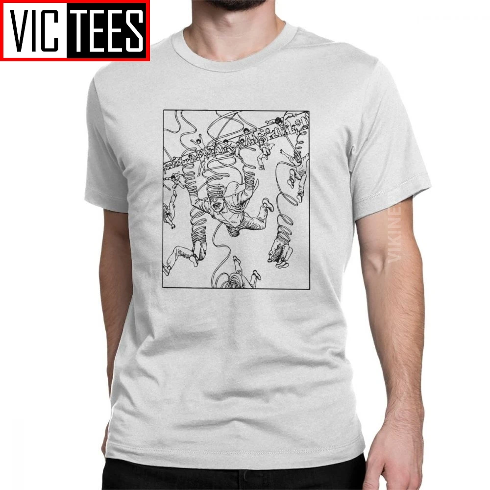 

Men Junji Ito Unraveled T Shirt Japanese Kago Manga Horror Harajuku 100 Percent Cotton Clothes Classic T-Shirt