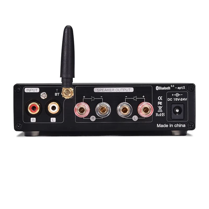 BT200 Bluetooth 5,0 с цифровым аудио ЦАП ES9018 APT-X HD 2 канала 200 Вт аудио усилитель с усилителем для наушников