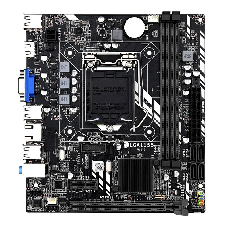 Материнская плата LGA 1155 для Core I7 / I5 I3 Pentium Celeron LGA1155 DDR3 M-ATX Материнские платы H61 |