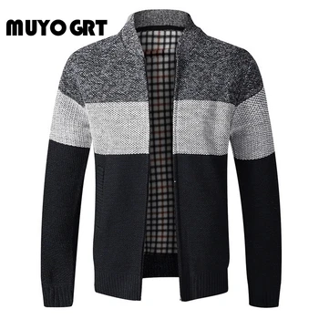 

Laamei 2020 Autumn Men's Sweater Casual Long Sleeves Thickening Plus Size Velvet Warm Trend Shirt Sweater Jacket Coat