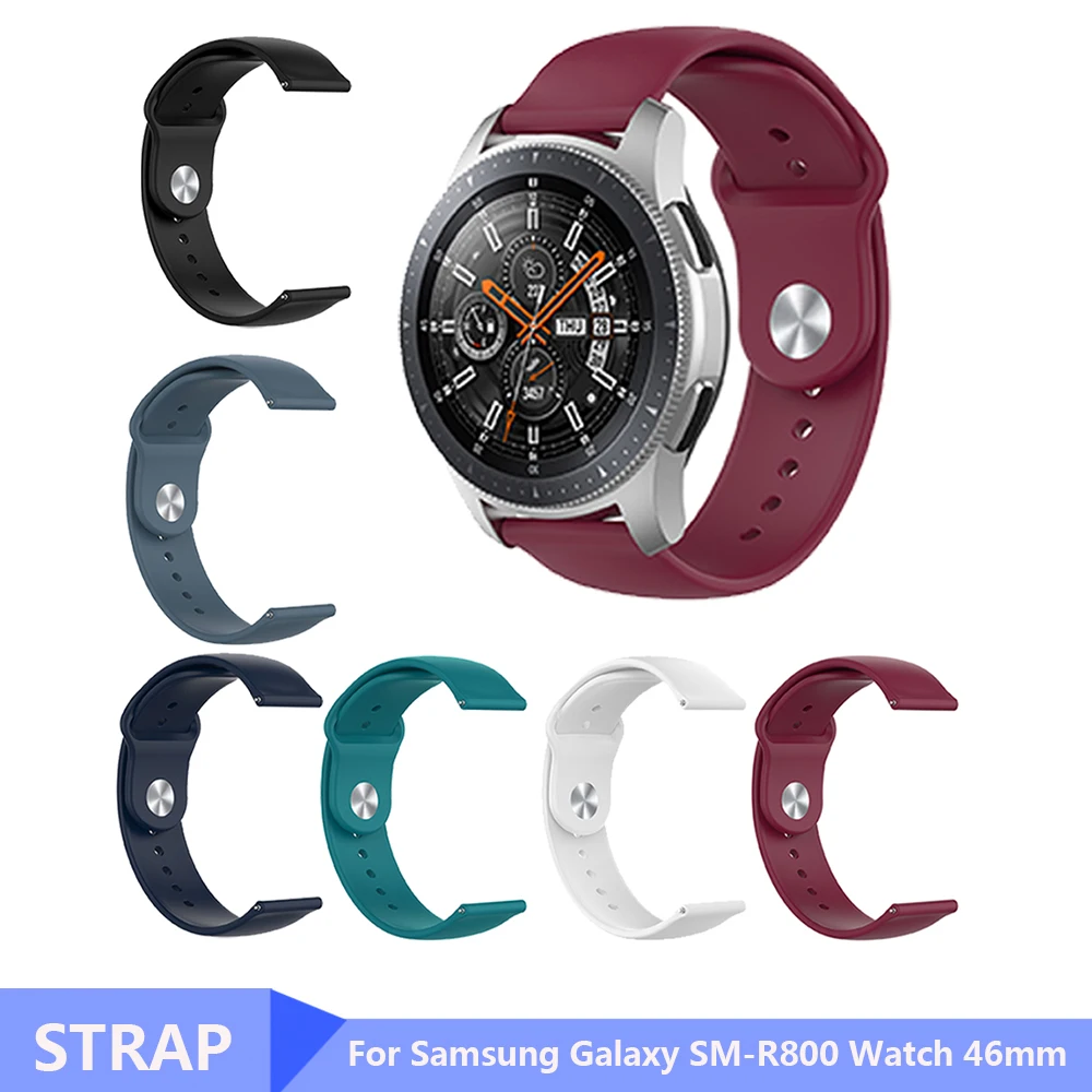 For Samsung SM R800 22mm Silicone Wrist Strap Sport Watchband for Samsung Galaxy SM R800 Watch