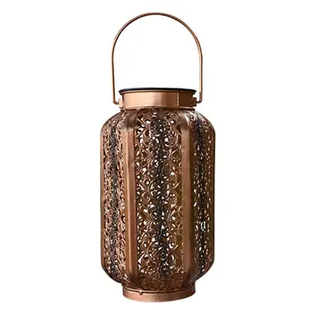 

Waterproof Solar LED Lantern Light Outdoor Garden Metal Hanging Lamp Path Decor