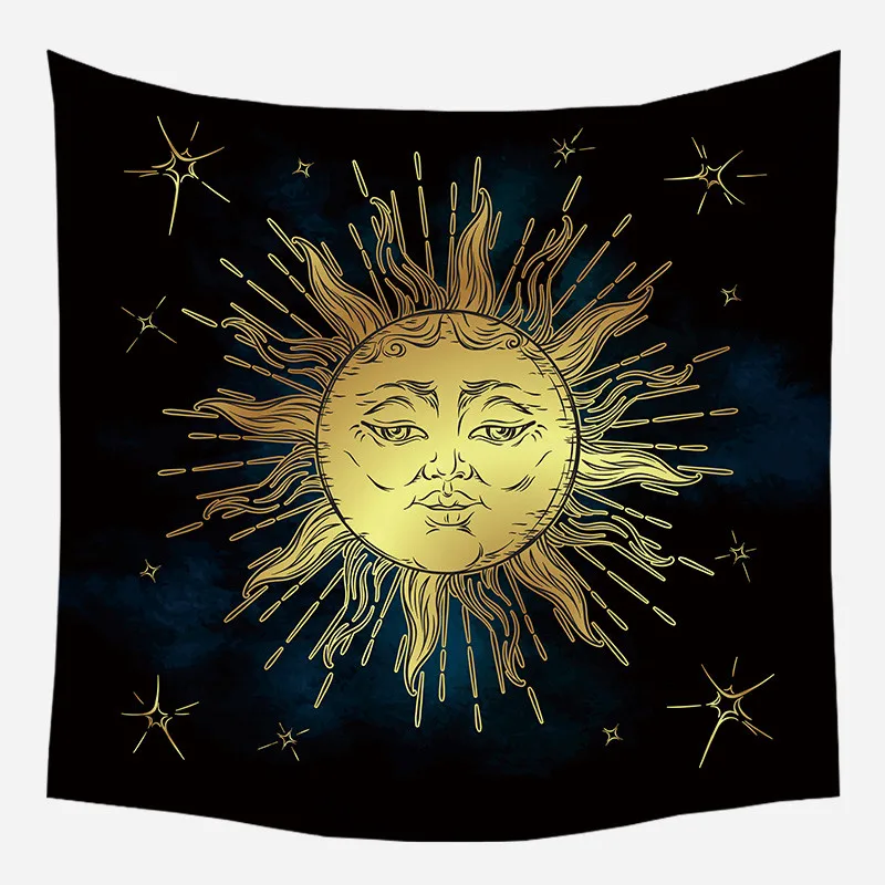 Настенный Гобелен солнце колдовство хиппи гобелен одеяло многофункциональное полотенце для пляжа путешествий фермерский дом домашний декор - Цвет: CGT011- (7)