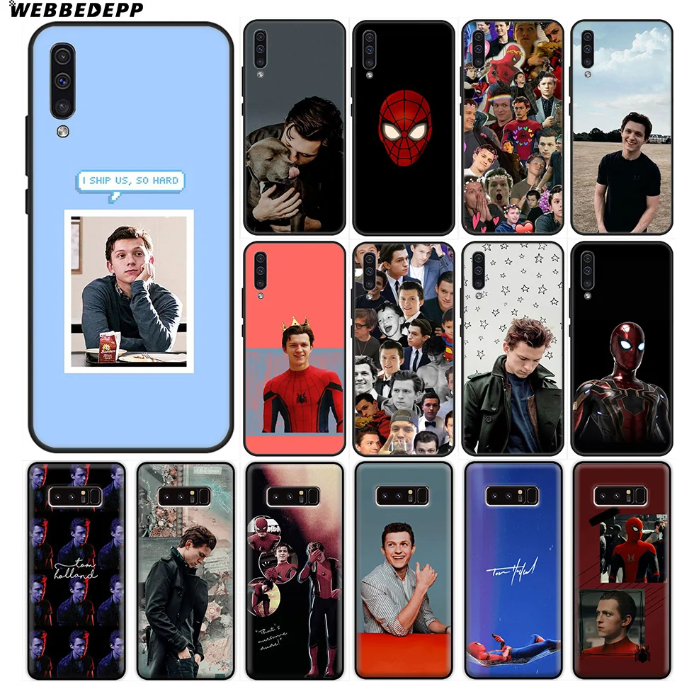 Tom Holland Человек-паук мягкий чехол для samsung Galaxy A70s A50s A40s A30s A20s A20E A10s Note 8 9 10 плюс |