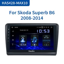 Dasaita Android10.0 1 Din Rádio Do Carro para Skoda Superb 2008 2009 2010 2011 2012 2013 2014 GPS HDMI 10.2 "tela Multi Touch