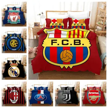 

Football Team Pattern Bedding Set Hot Selling Foreign Trade Home Textile Quilt Cover Two-piece Set Comforter Bedding Sets