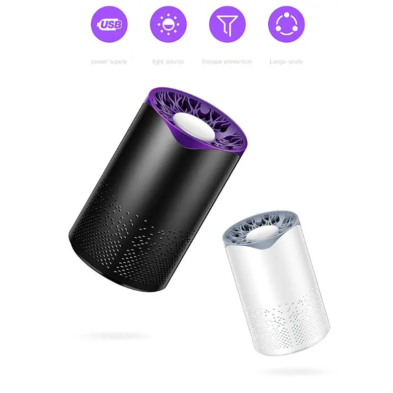 LED Mosquito Killing Lamp USB Power Supply Insect Control Light Electric Bug Zapper UV Lighting Fly Trap