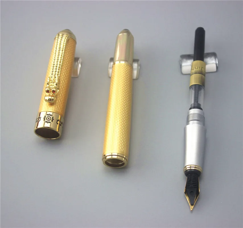 JINHAO металлическая авторучка ручка для школы офиса поставки офисные принадлежности Роскошные чернильные ручки учитель отец бизнес подарок 024