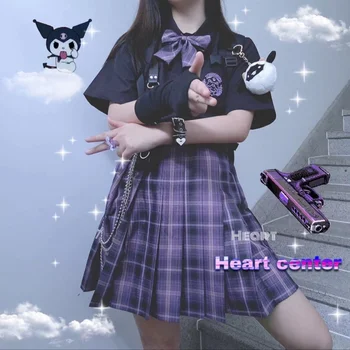Japanese Harajuku Purple Pastel Cute Uniform (3 PCs) 5