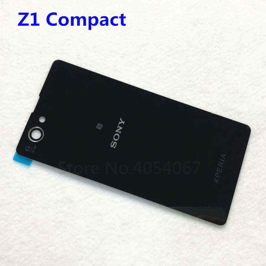 Z1 Compact black Корпус батарейного отсека задняя крышка для sony Xperia Z1 Compact Z1 Mini D5503 M51W запасные части задняя крышка корпуса двери - Цвет: Z1 Compact black