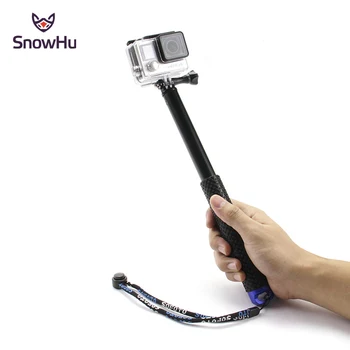 

SnowHu 37'' Extendable Handheld POV Pole Telescopic Monopod Stick for GoPro Hero 8 7 6 5 for Sjcam for eken h9 for Yi 4K camera