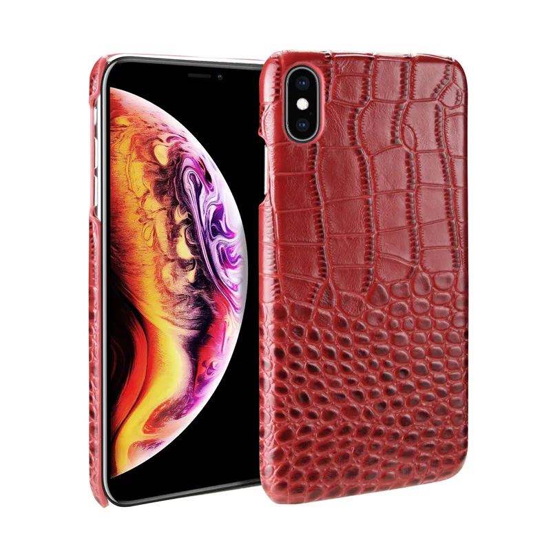 BestNull первый слой коровьей крокодиловой кожи линии задняя крышка чехол для iPhone XS Max смартфон