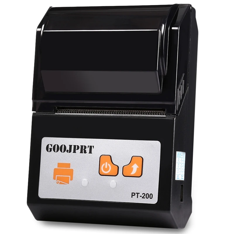 HOT-Goojprt Pt200 портативный беспроводной принтер 58 мм Bluetooth Термопринтер для Android Ios Мини Bluetooth термопринтер Us Plu