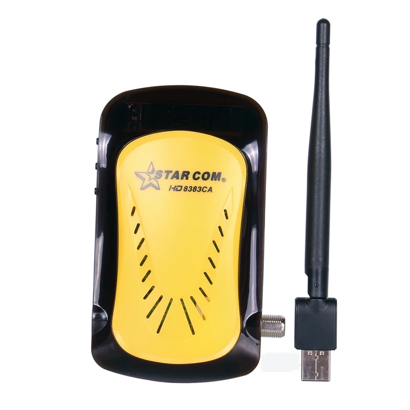 HD8383CA With WIFI STARCOM 4K спутниковый ТВ приемник IP tv M3U FTA DVB S2 тюнер HD цифровой ТВ-приставка арабский приемник спутниковая поддержка Bisskey Powruv - Цвет: HD8383CA With WIFI