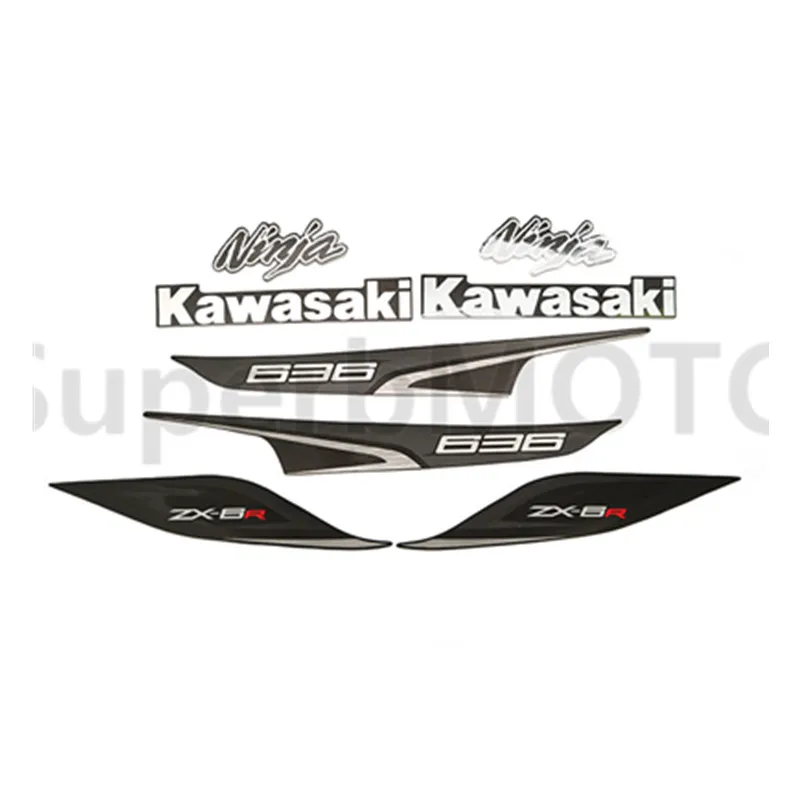 Для Kawasaki Ninja ZX6R ZX-6R 2013 мотоциклетная наклейка на обтекатель весь комплект наклеек для автомобиля