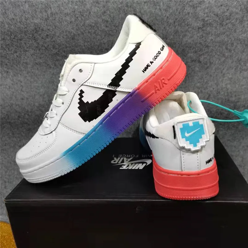 Nike женские и мужские беговые кроссовки Повседневная дышащая обувь на открытом
