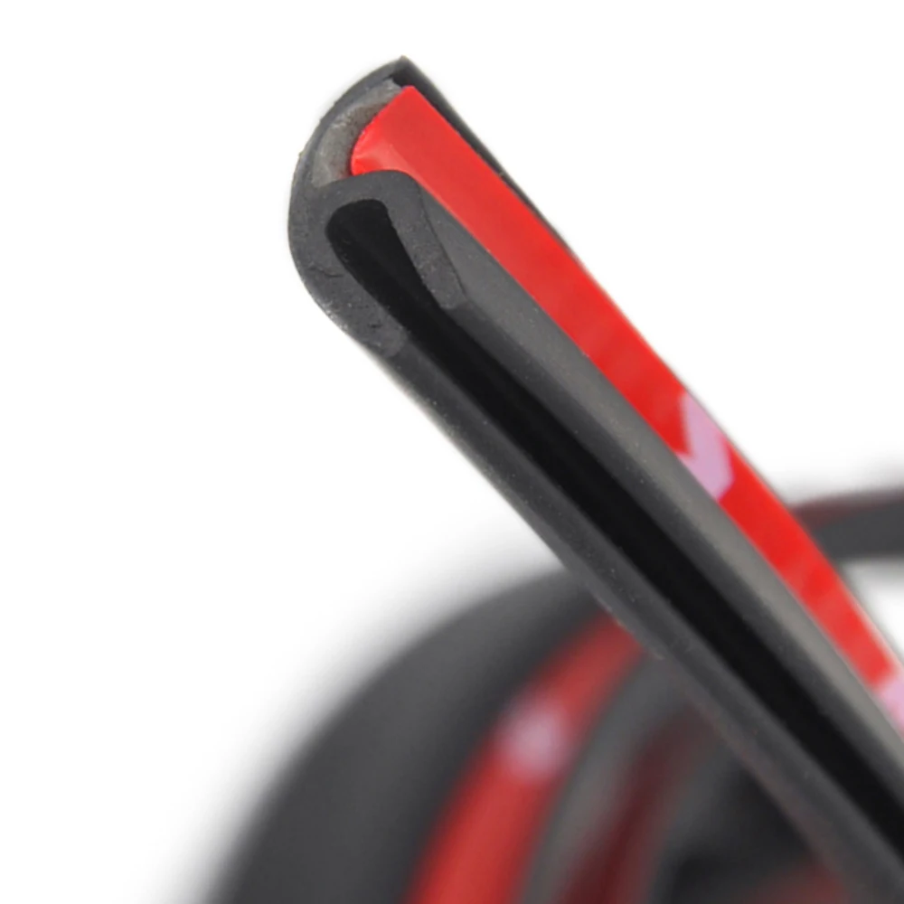 Car Door Rubber Seal Strips Trim Noise Insulation Weatherstrip Rubber