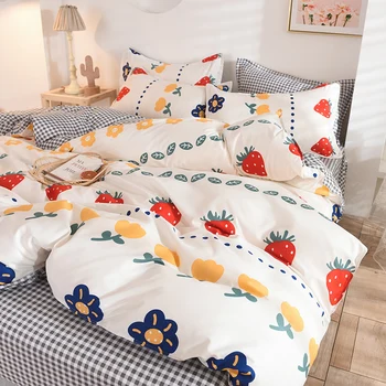 

New arrived bedding set king queen full single family size skin breathable soft