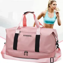 Women Travel Bag Handbags Large Capacity Waterproof Fitness Sports Weekend Bag Oxford Double Pink Unisex Duffel Luggage Women Travel Bag Handbags Large Capacity Waterproof Fitness Sports Weekend Bag Oxford Double Pink Unisex Duffel Luggage