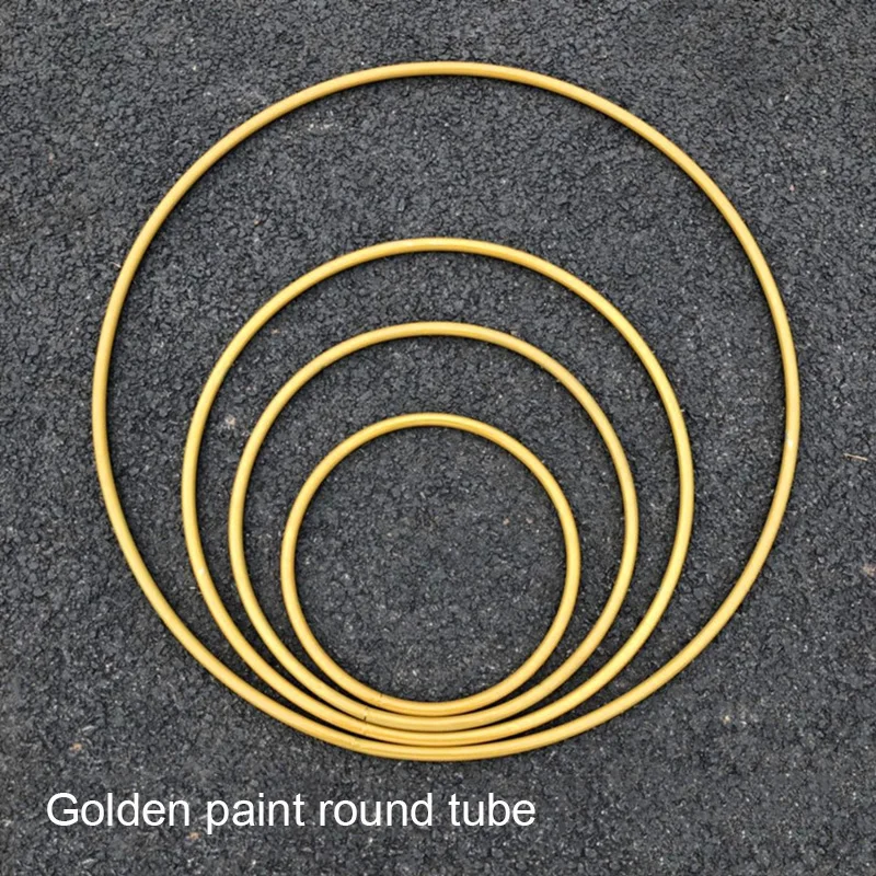 

wrought iron Customized wedding props ring frame single pole ring curtain circle hollow round wedding table decoration stand